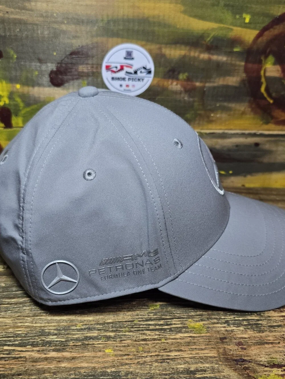 NEW Adidas Mercedes AMG Petronas Formula One Team Silver Drivers Hat Cap JZ9405